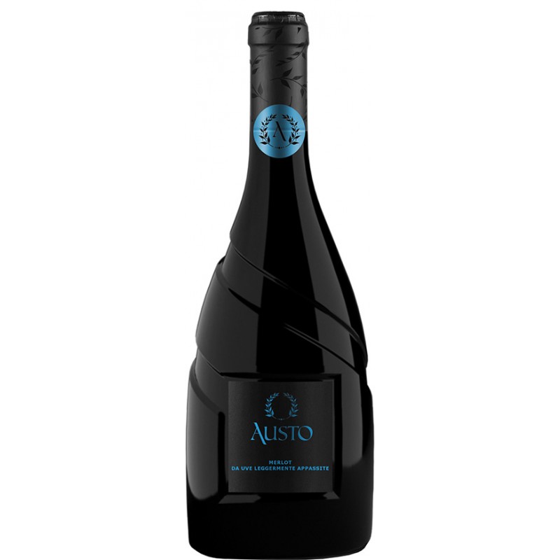 AUSTO Merlot Rubicone Appassimento I.G.T. 0.75L raudonasis vynas iš Emilija - Romanijos, Italija