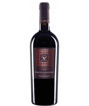 Vigne Vecchie LEGGENDA Primitivo di Manduria D.O.P. 0.75L  raudonasis sausas vynas iš Apulijos, Italija