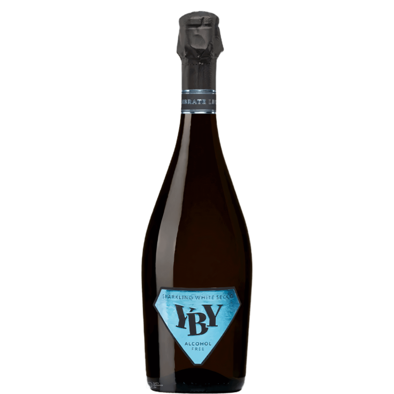 YBY Sparkling Secco nealkoholinis putojantis vynas butelis