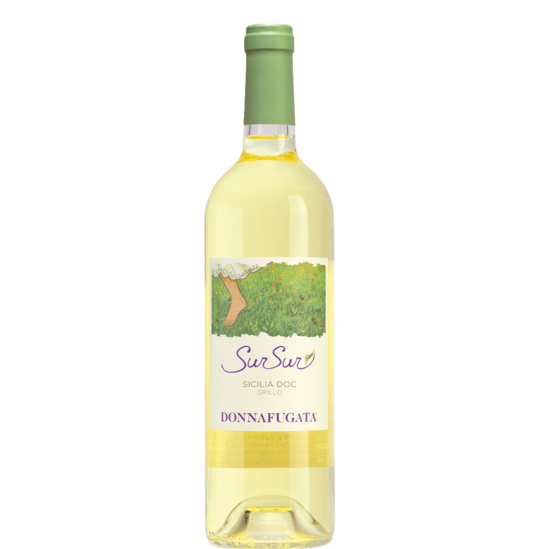 Donnafugata Sur Sur Grillo baltas sausas vynas butelis Donnafugata Sur Sur Grillo baltas sausas vynas butelis