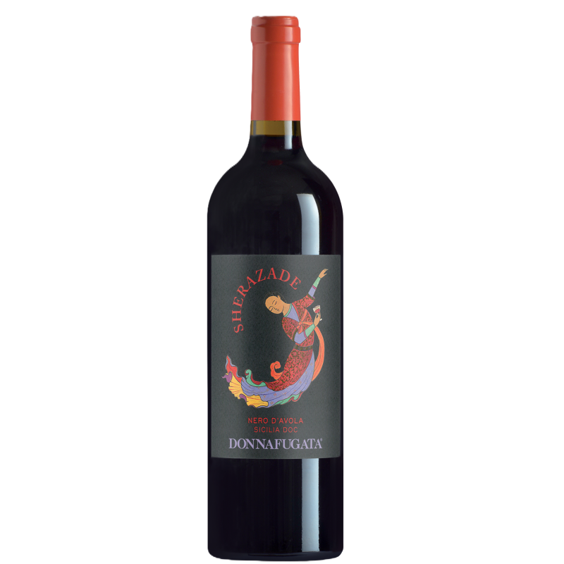 Donnafugata Sherazade Nero d’Avola  Sicilijos raudonojo vyno butelis.
